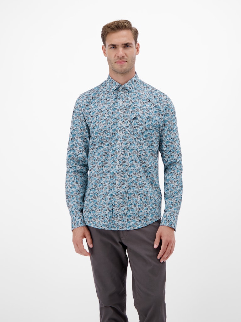 Lerros Herren Hemden Swedish Blue