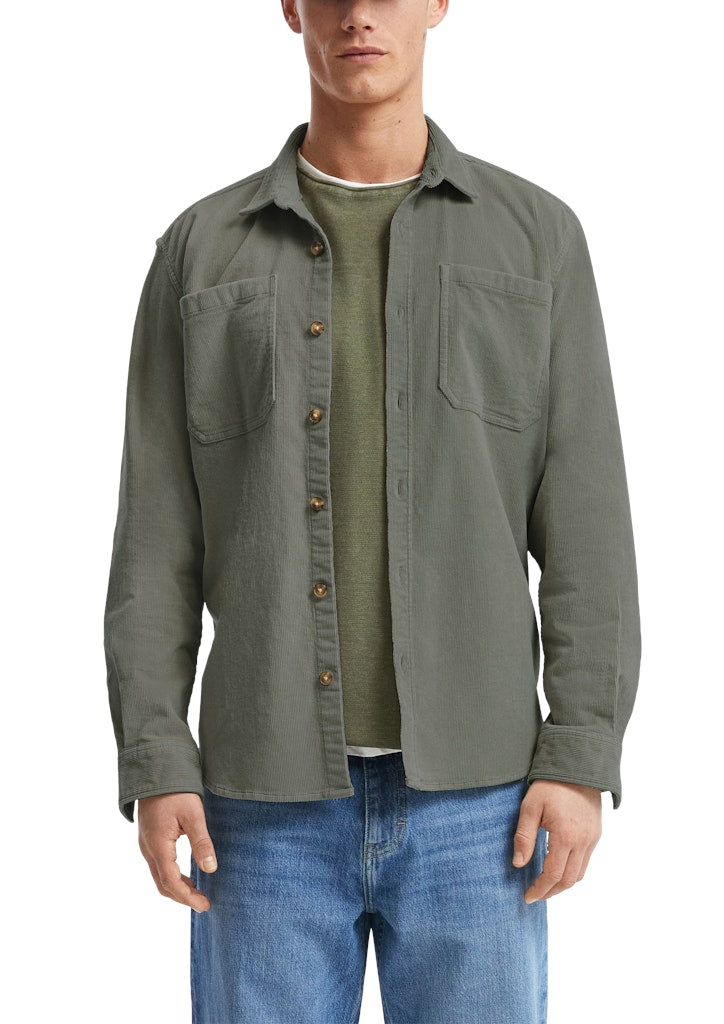 QS by S.Oliver Herren Hemden lang Green