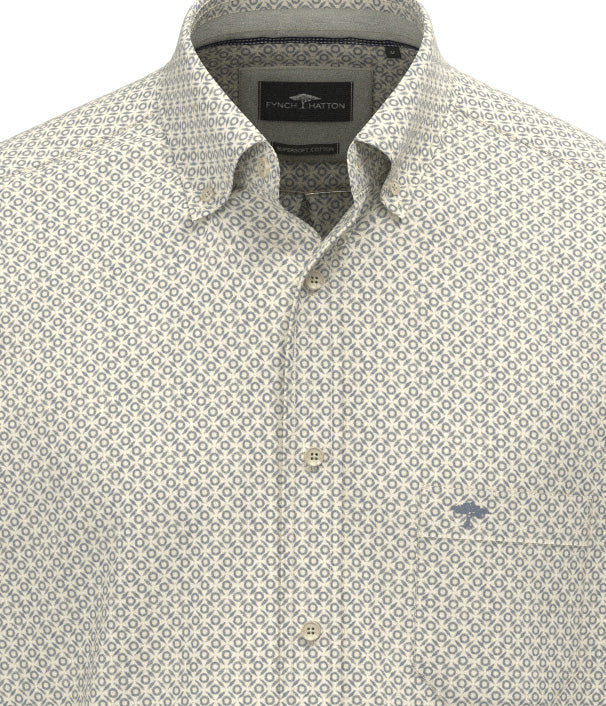 Fynch-Hatton Herren Hemden Air Blue
