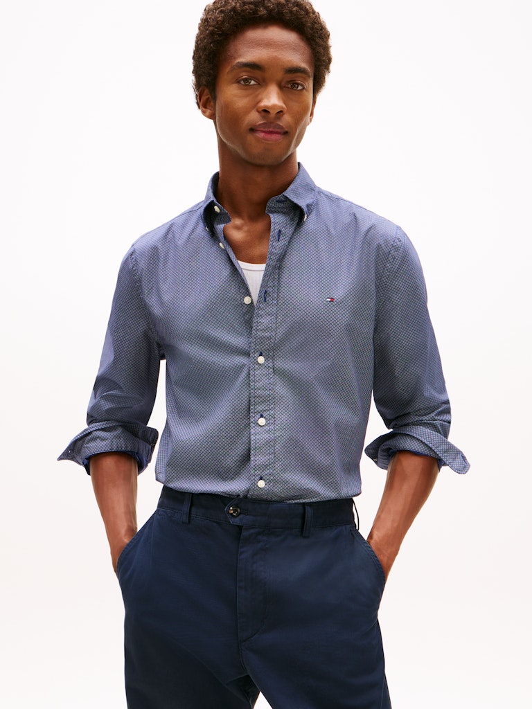 Tommy Hilfiger Herren Hemden Gz Blue