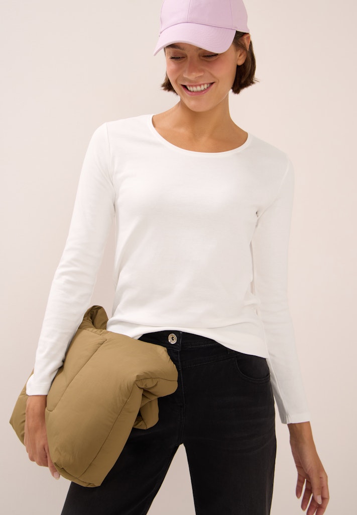 Cecil Damen T-Shirts  Vanilla W