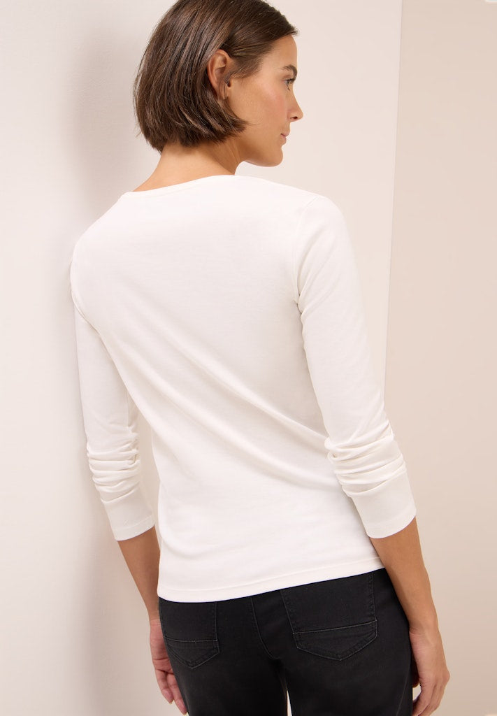 Cecil Damen T-Shirts Vanilla W