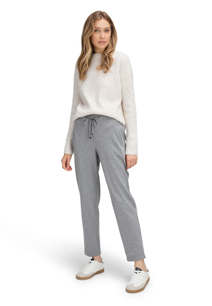Betty & Co Damen Hosen Grey Melange