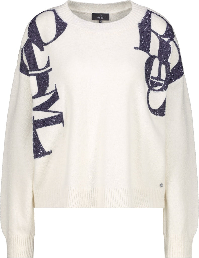 Monari Damen Pullover  Off-White