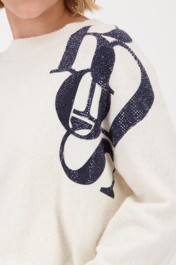 Monari Damen Pullover  Off-White