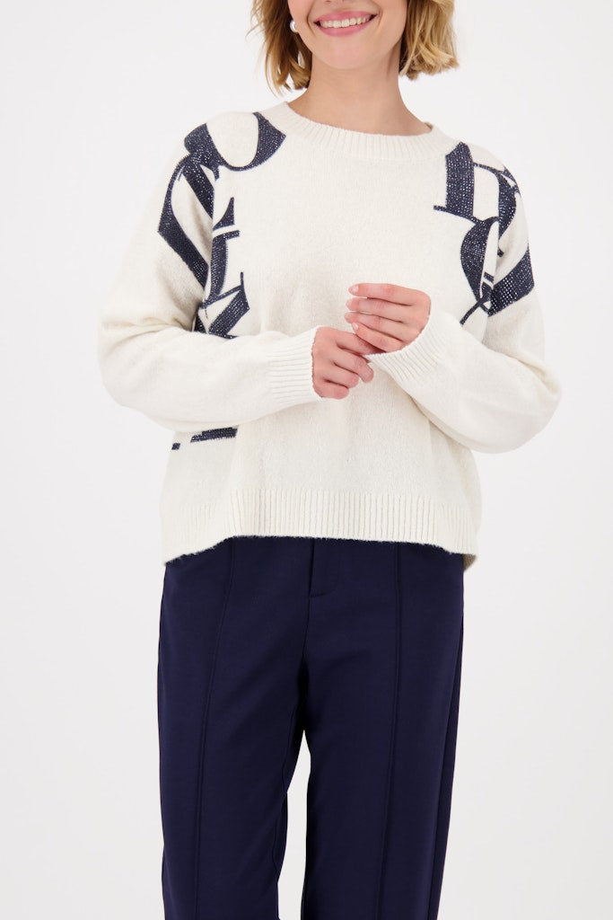 Monari Damen Pullover  Off-White