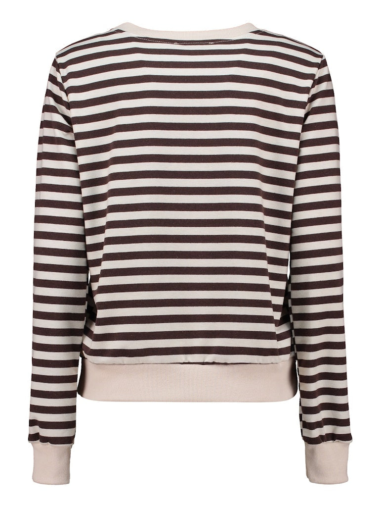 Haily's Damen Sweatshirts Brown Stripe