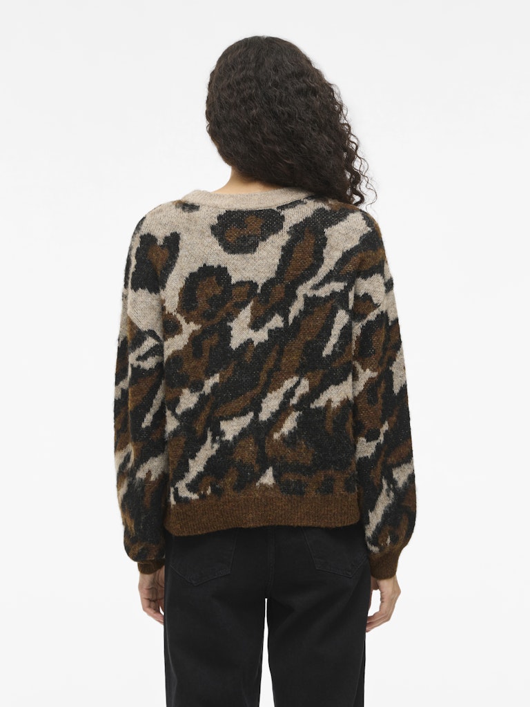 Vila Damen Pullover Natural Melange