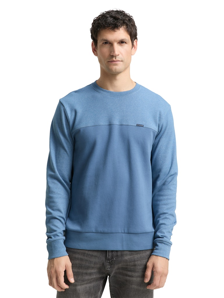 Tom Tailor Herren Sweatshirts Faded Uniform B