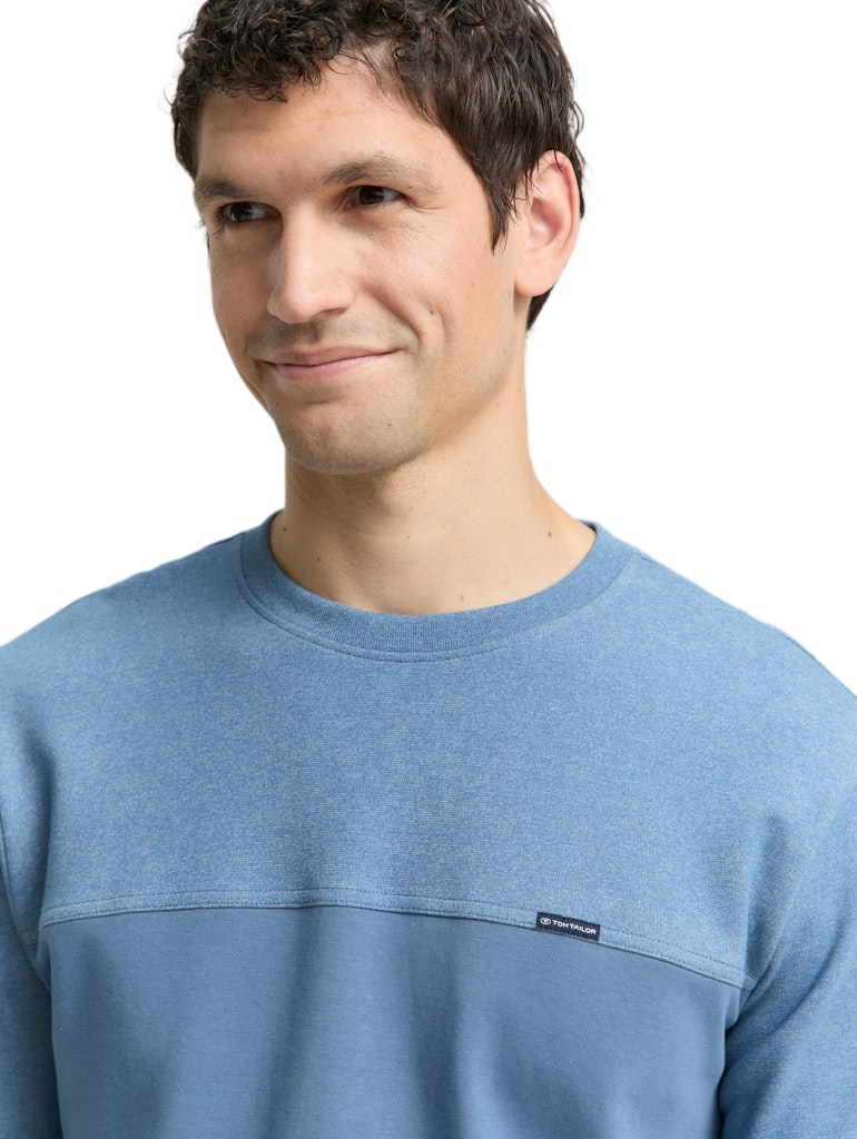 Tom Tailor Herren Sweatshirts Faded Uniform B