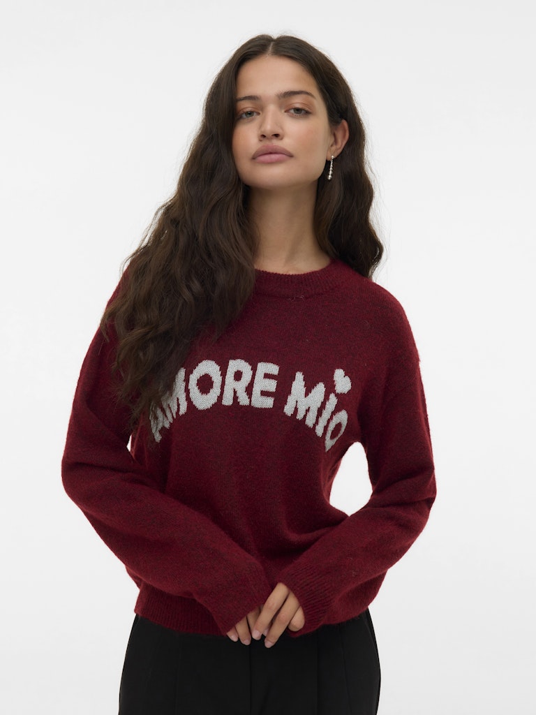 Vero Moda Damen Pullover Syrah/Melange W