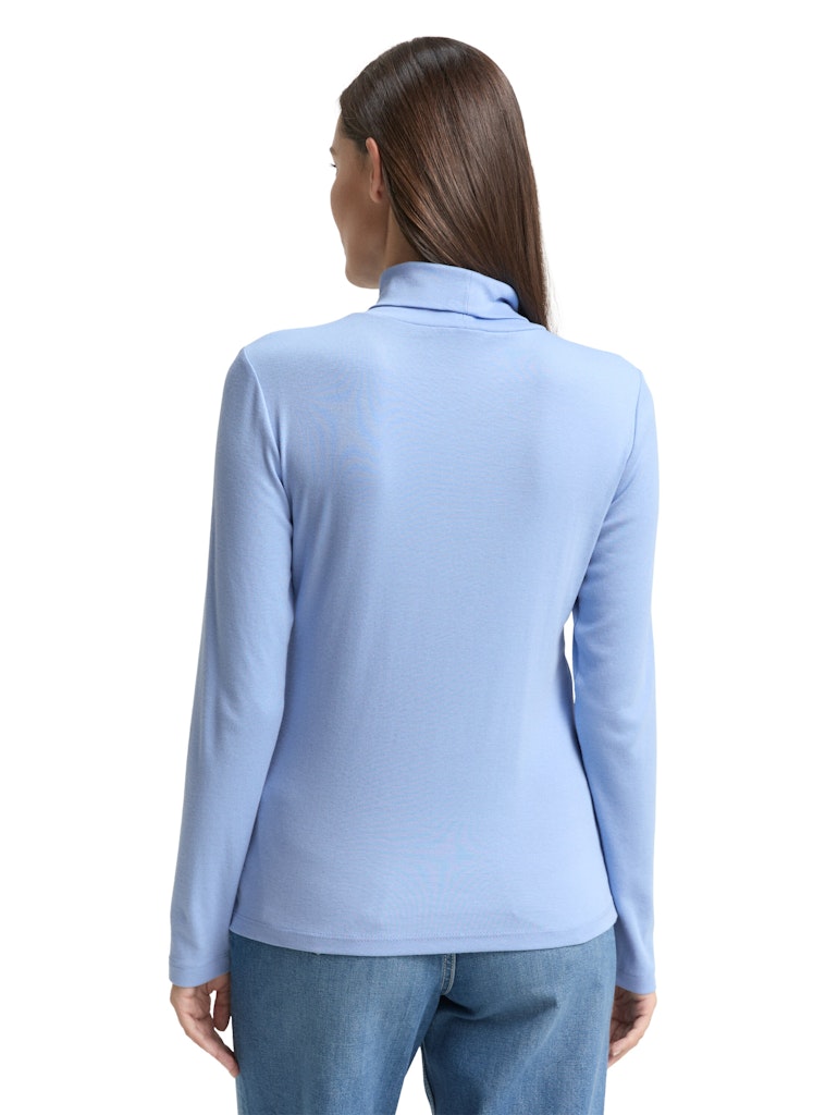Tom Tailor Damen T-Shirts Light Fjord Blu