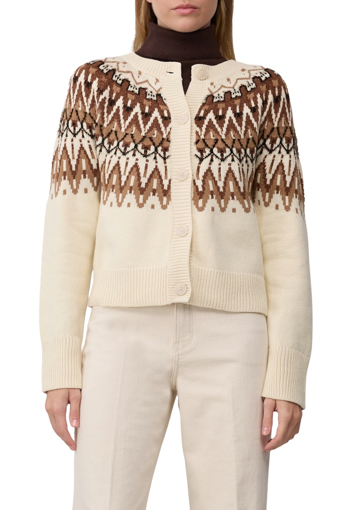 S. Oliver red Damen Strickjacken White