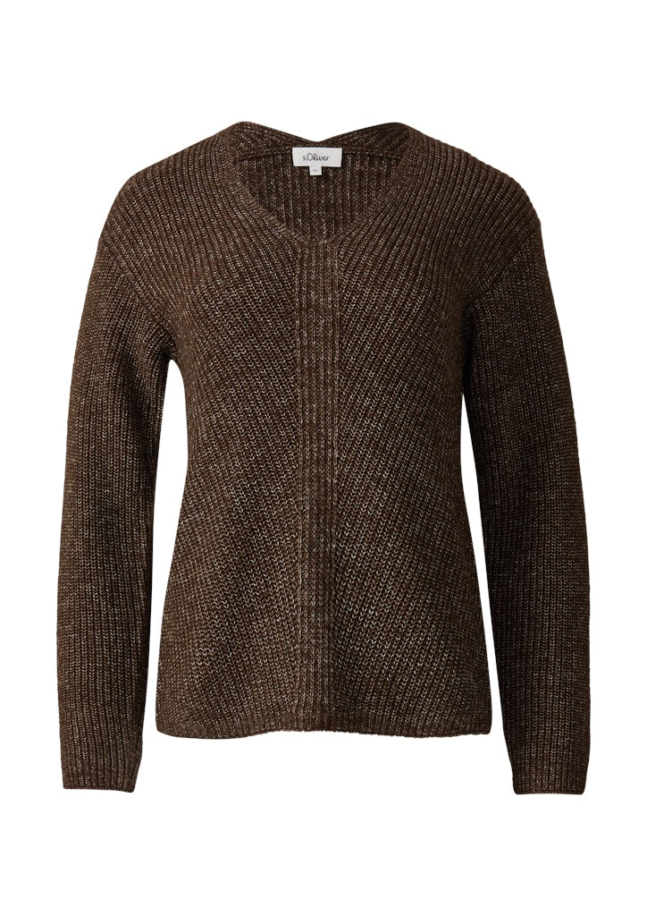 S. Oliver red Damen Pullover Brown