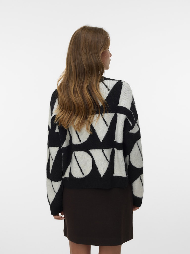 Vero Moda Damen Pullover Black/W. Birch