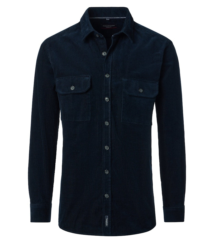 Casa Moda Herren Hemden lang  Blau