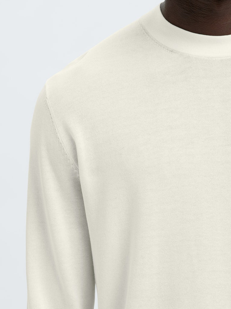 Selected homme Herren Pullover  Egret