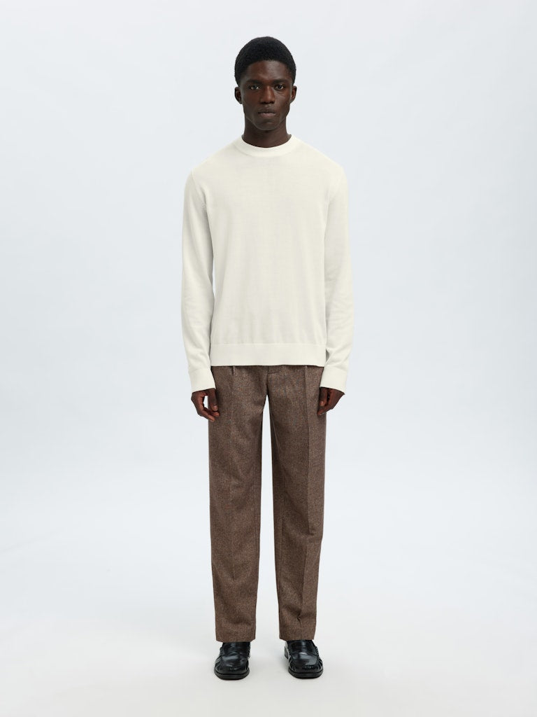 Selected homme Herren Pullover  Egret