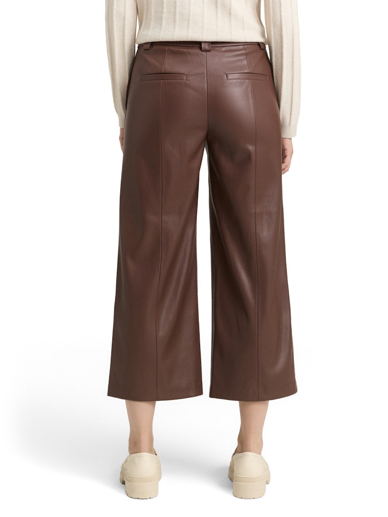 Tom Tailor Damen Hosen Dark Pecan Brow
