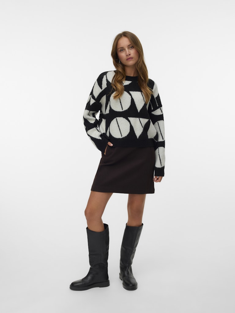 Vero Moda Damen Pullover Black/W. Birch