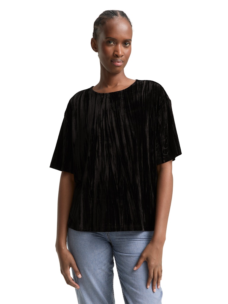 Tom Tailor denim Damen T-Shirts Deep Black
