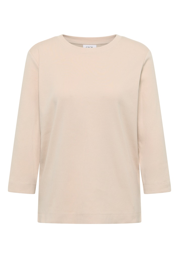 Cecil Damen T-Shirts  Oat Milk