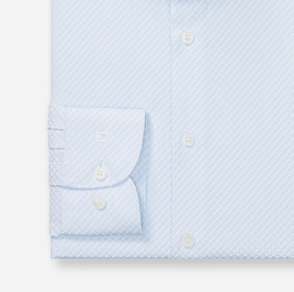 Olymp Herren Hemden lang  Bleu