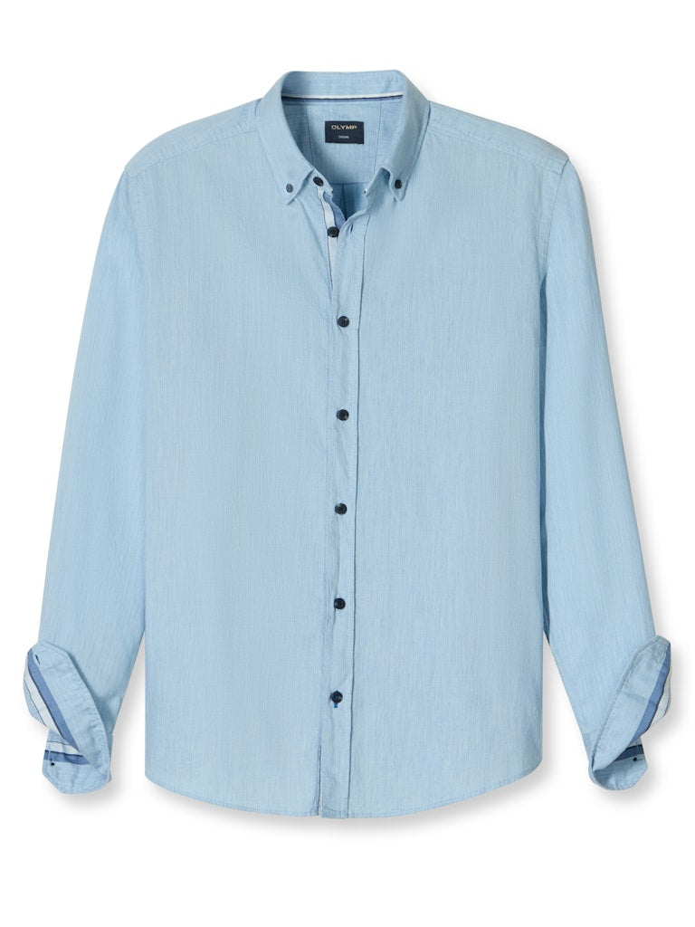 Olymp Herren Hemden Bleu