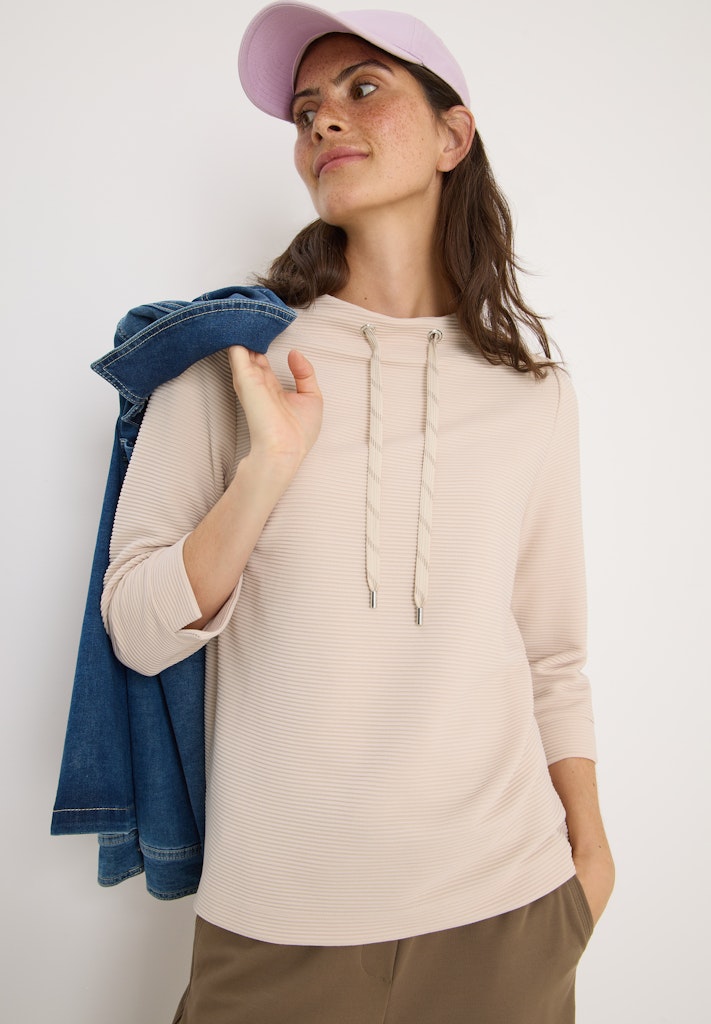 Cecil Damen T-Shirts  Oat Milk