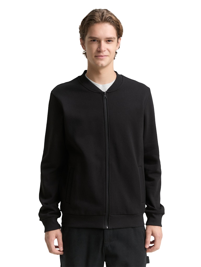Tom Tailor denim Herren Sweatjacken Black