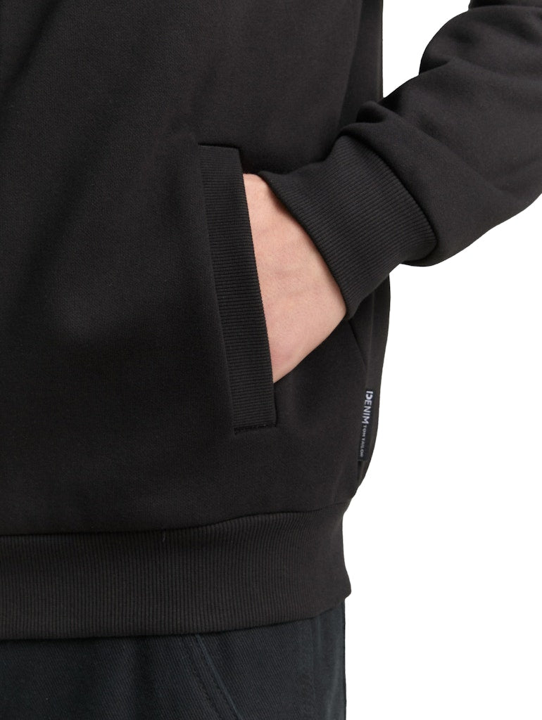 Tom Tailor denim Herren Sweatjacken Black