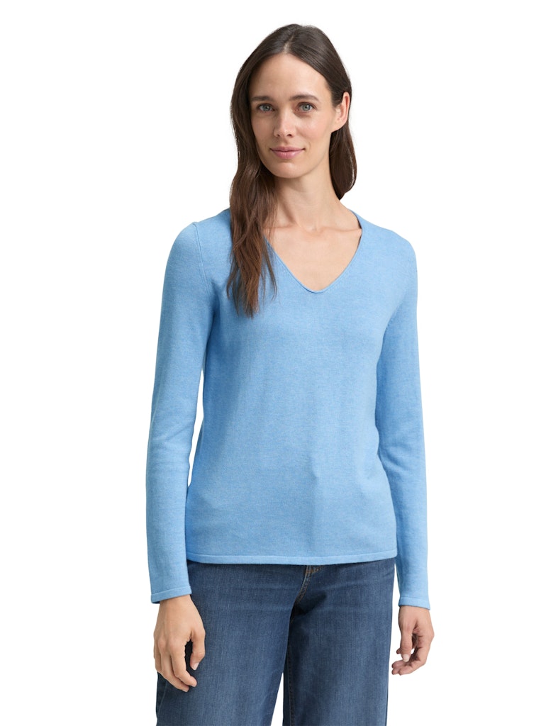 Tom Tailor Damen Sweatshirts Sea Blue Melang