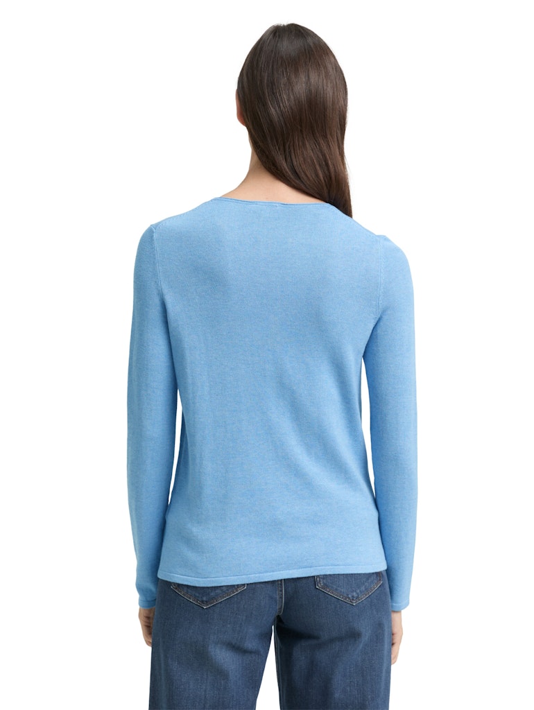 Tom Tailor Damen Sweatshirts Sea Blue Melang