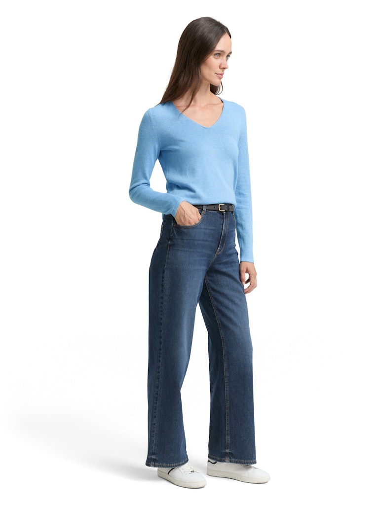 Tom Tailor Damen Sweatshirts Sea Blue Melang