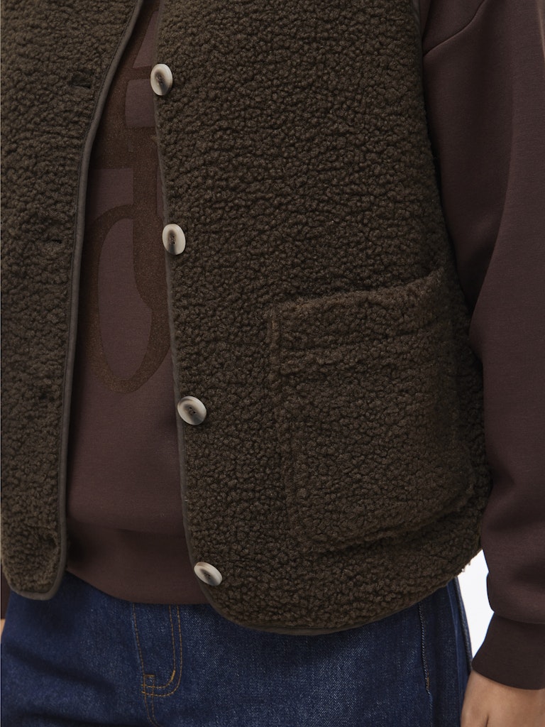 Vila Damen Outdoorwesten Coffee Bean