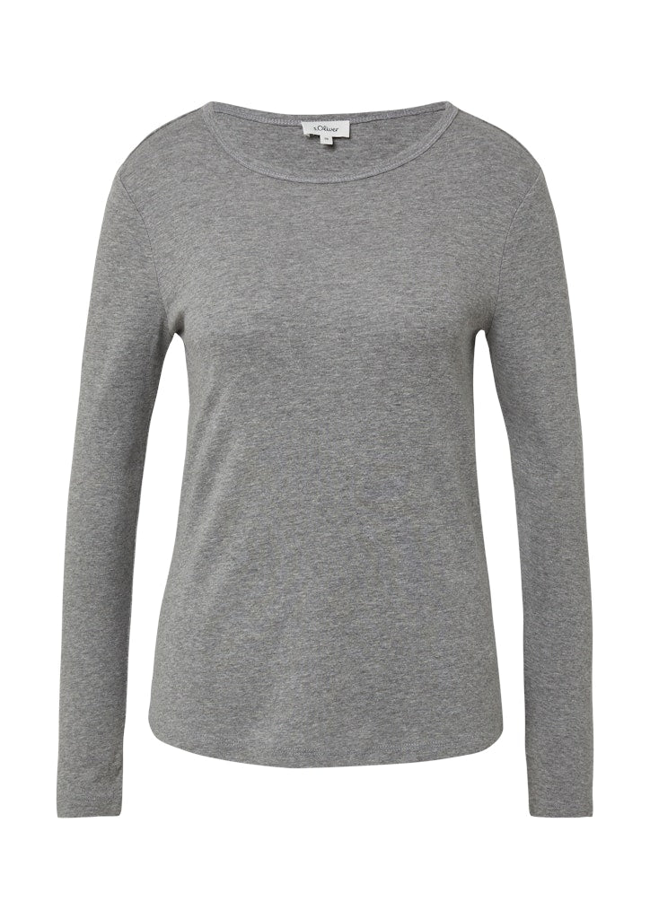 S. Oliver red Damen T-Shirts Grey/Black