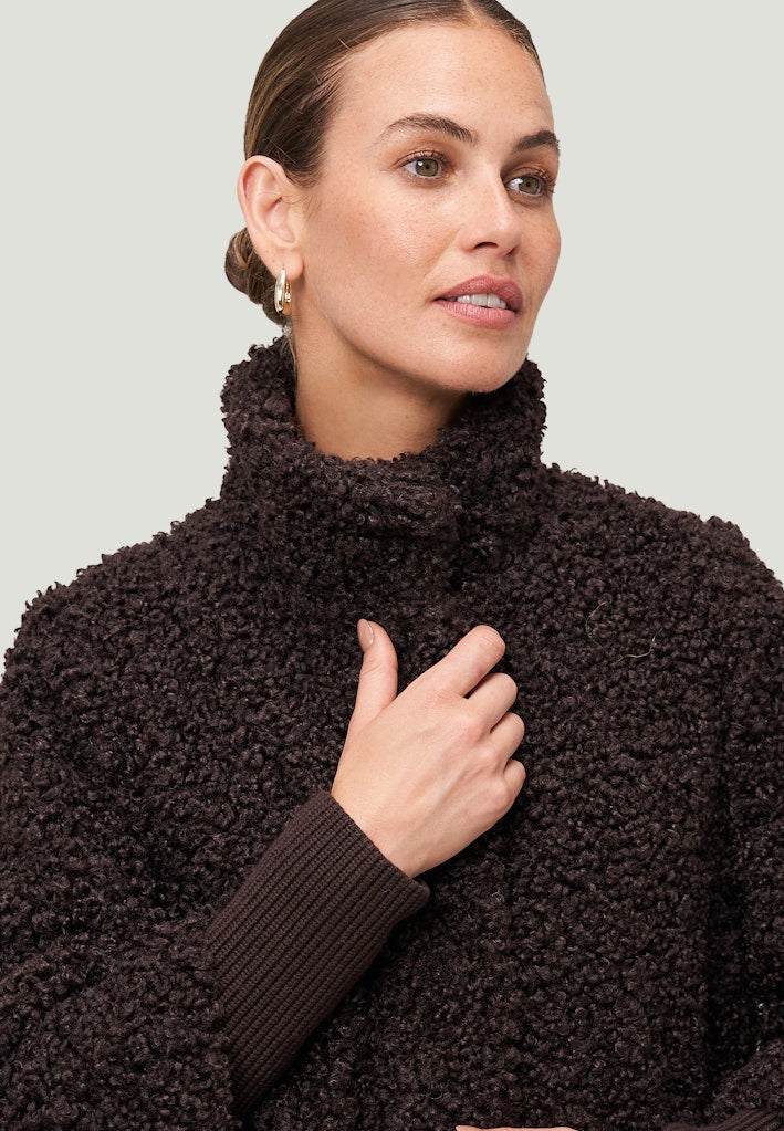 Zero Damen Mantel Chocolate Plum