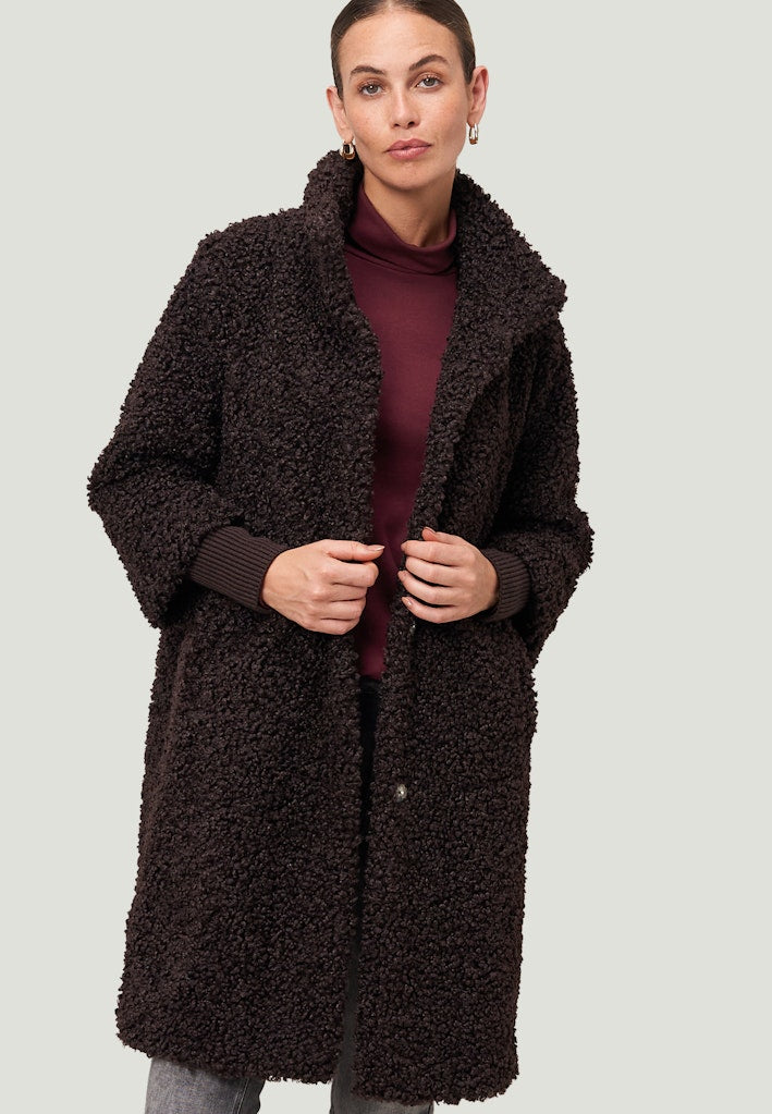 Zero Damen Mantel Chocolate Plum