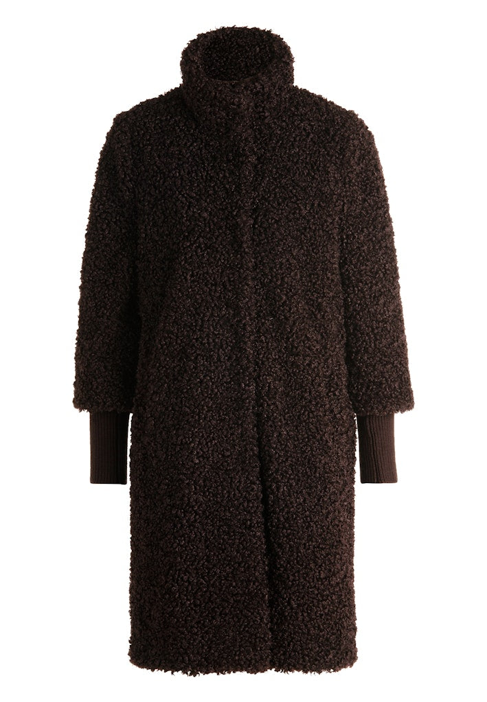 Zero Damen Mantel Chocolate Plum