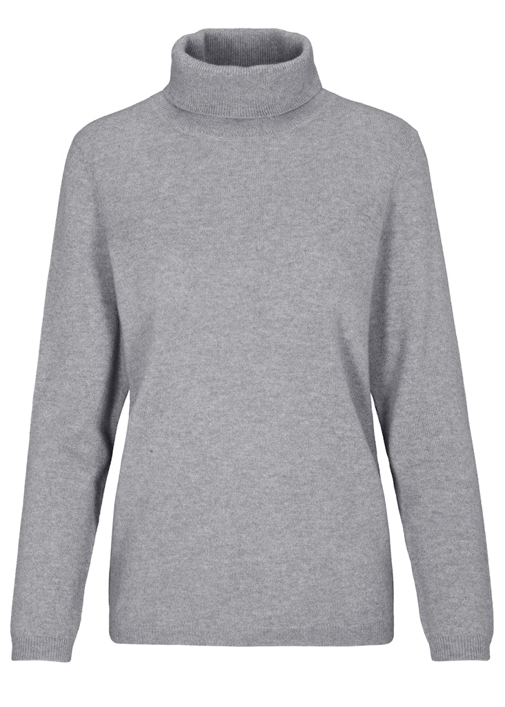 Clarina Damen Pullover  Grau Mel.