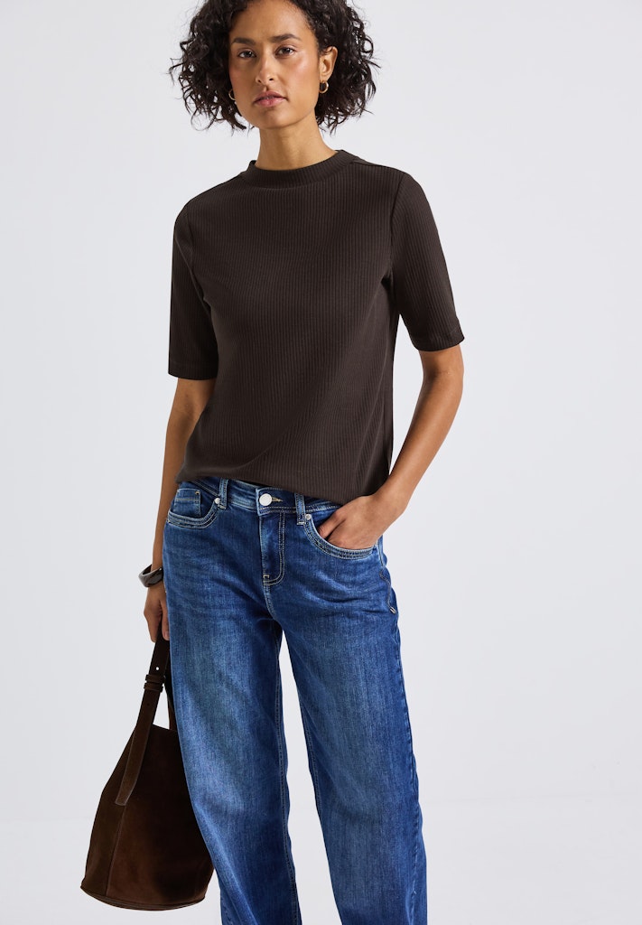 Street One Damen T-Shirts  Deep Roas