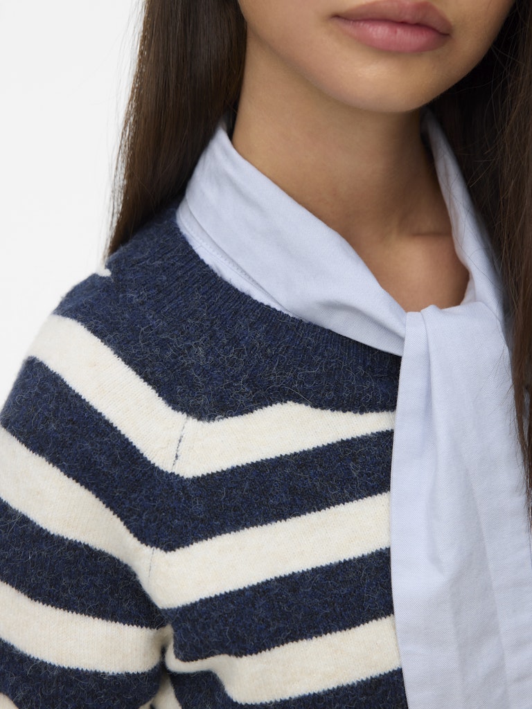 Vero Moda Damen Pullover Navy Blazer/Bir