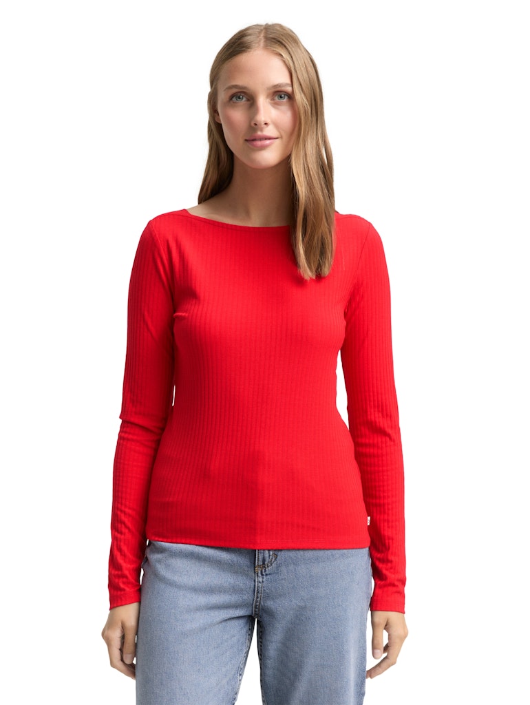 Tom Tailor denim Damen T-Shirts Brilliant Red