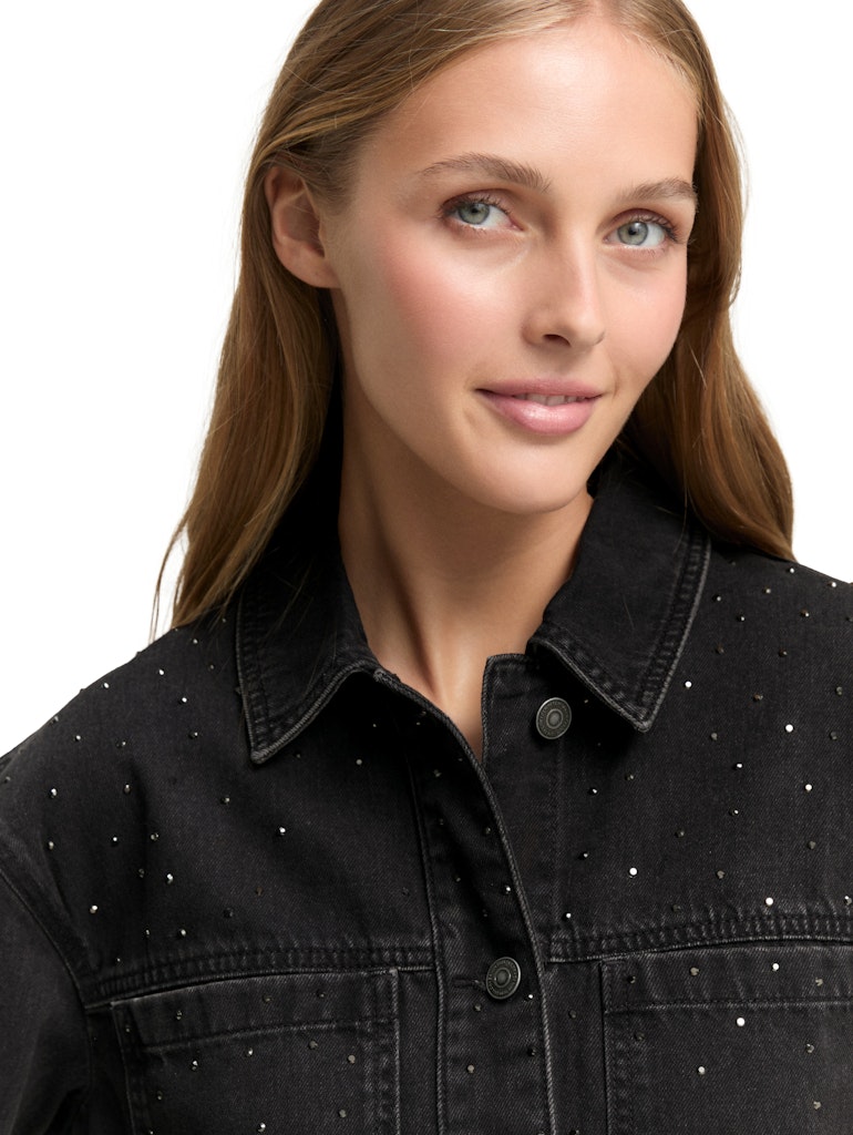 Tom Tailor denim Damen Jacken Black Stone Was
