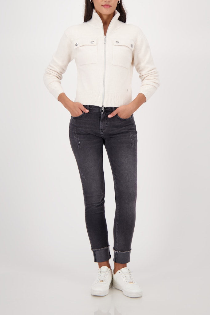 Monari Damen Strickjacken  Almond