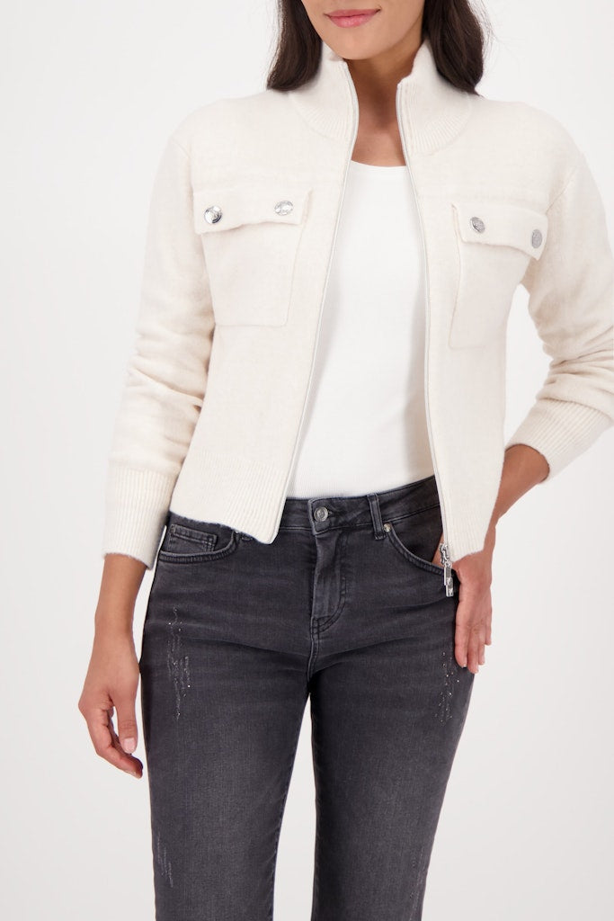 Monari Damen Strickjacken  Almond