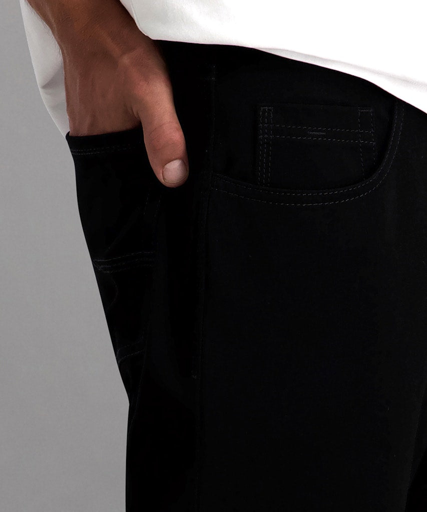 Pioneer Herren Hosen  Schwarz