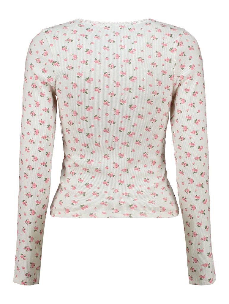 Haily's Damen T-Shirts Offwhite Flower