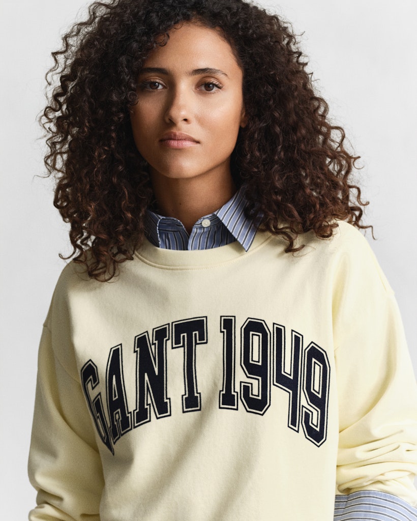Gant Damen Sweatshirts  Vanilla Yel
