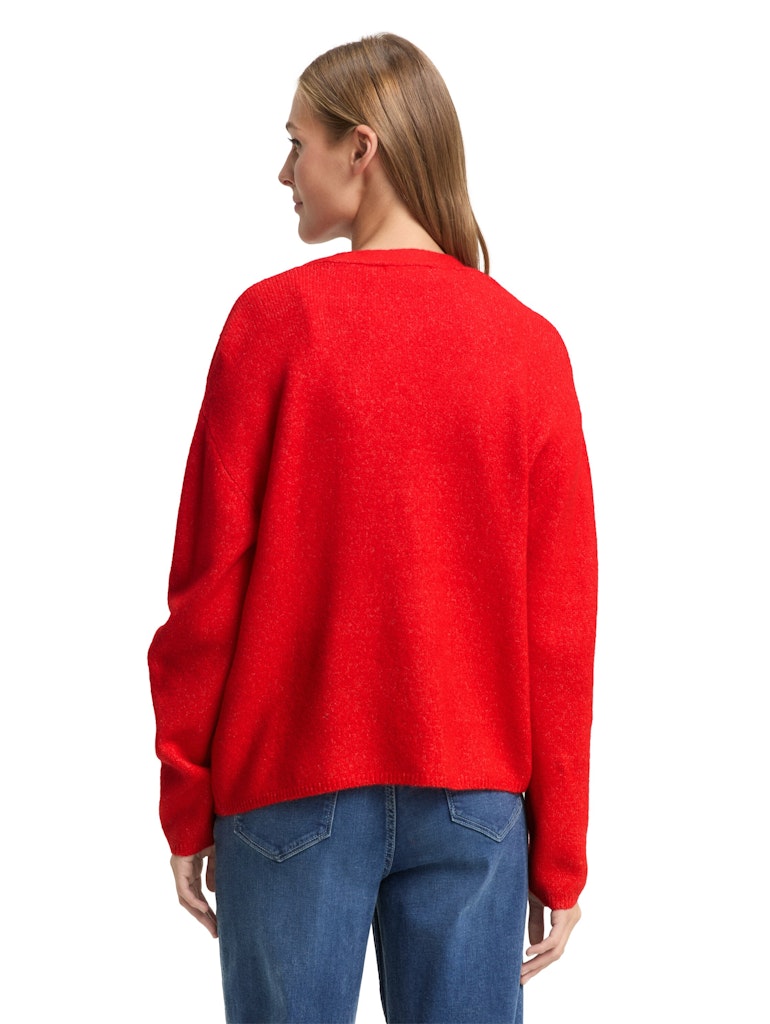 Tom Tailor denim Damen Strickjacken Brilliant Red
